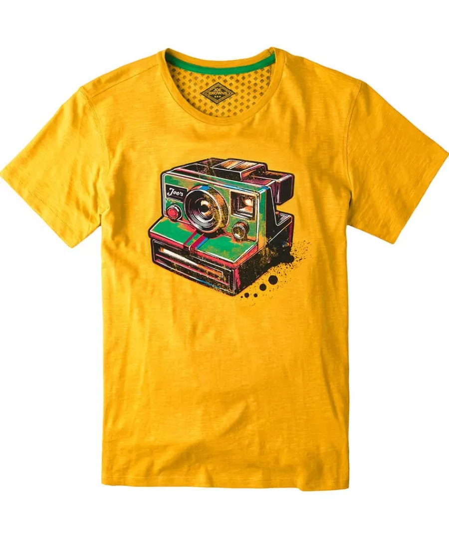 Flash Sale Joe Browns Retro Camera Tee Yellow