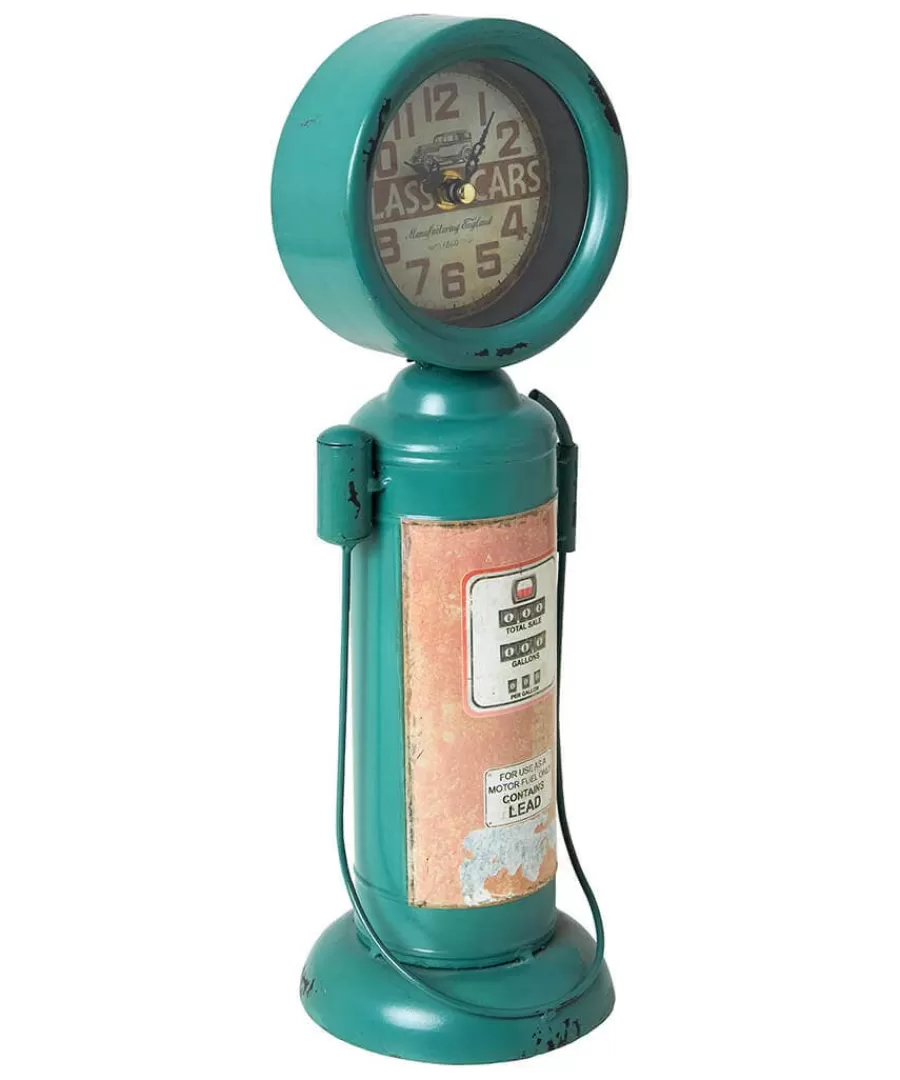 Sale Joe Browns Retro Gas Pump Mantel Clock Green