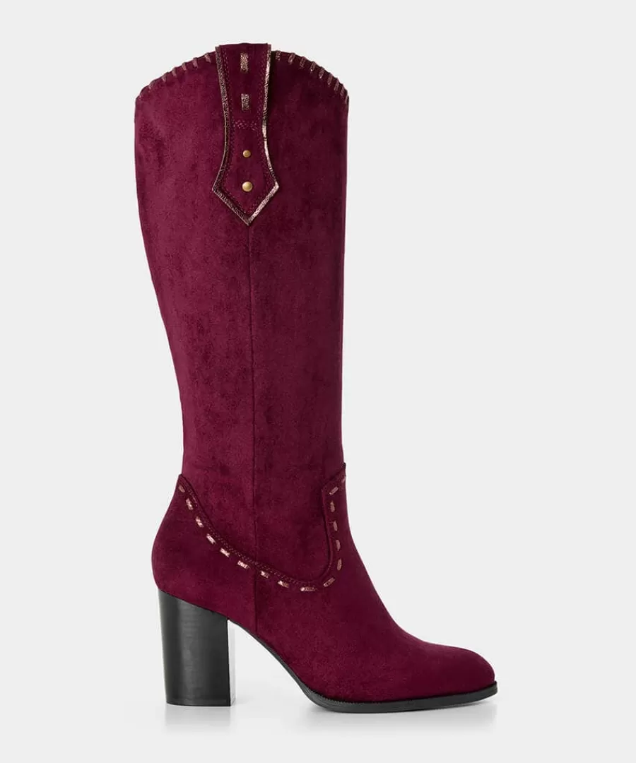 Store Joe Browns Revelry Whip Stitch Boots Dark Red