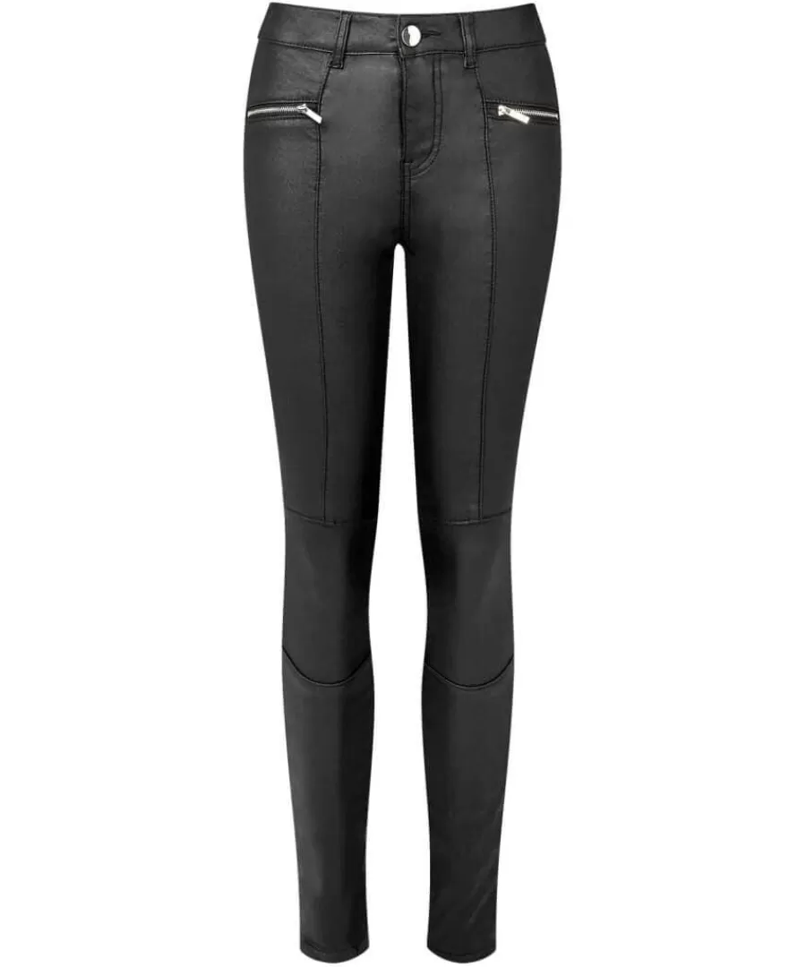 Discount Joe Browns Rock Chick Leather Look Trousers Black