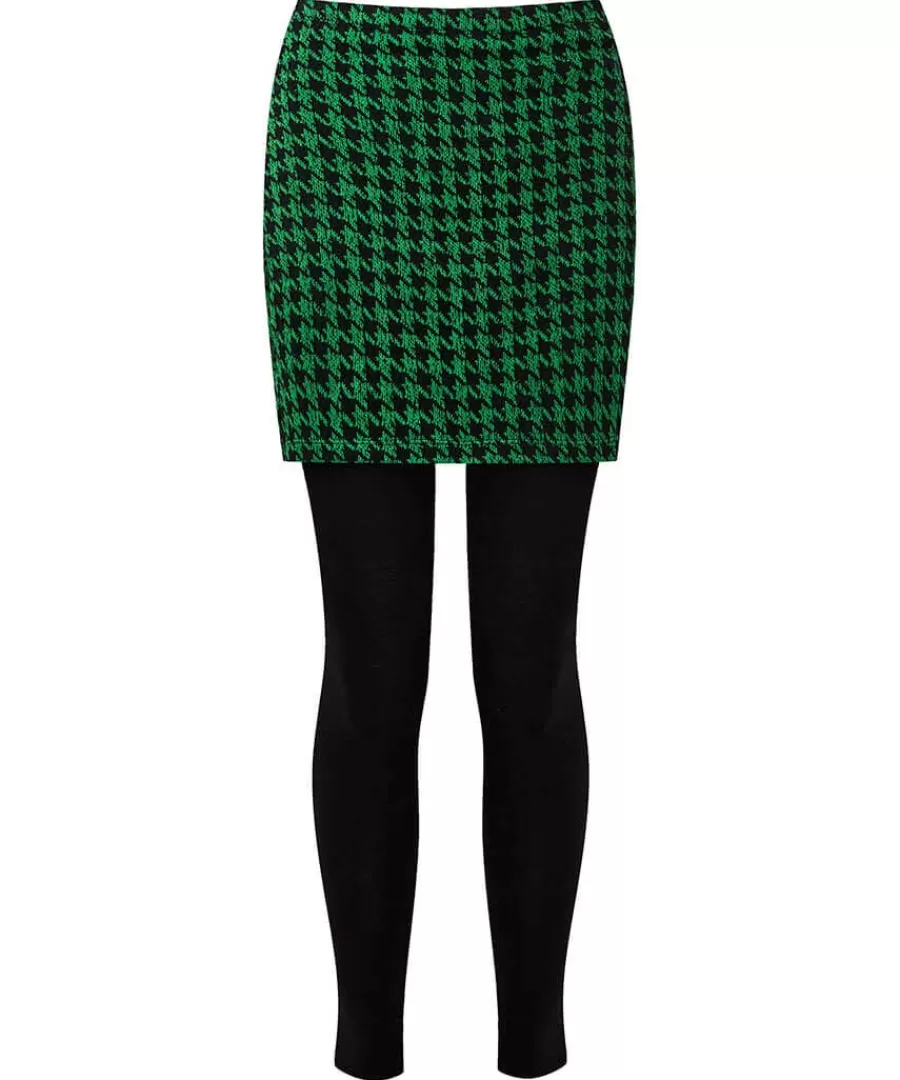 Flash Sale Joe Browns Rock Dogstooth Skirted Legging Green