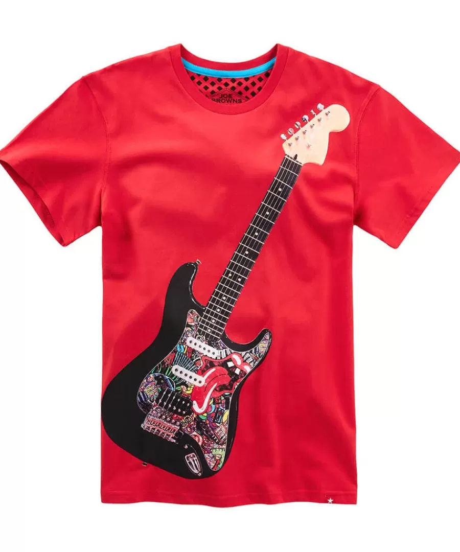 Online Joe Browns Rocker Guitar Tee Red