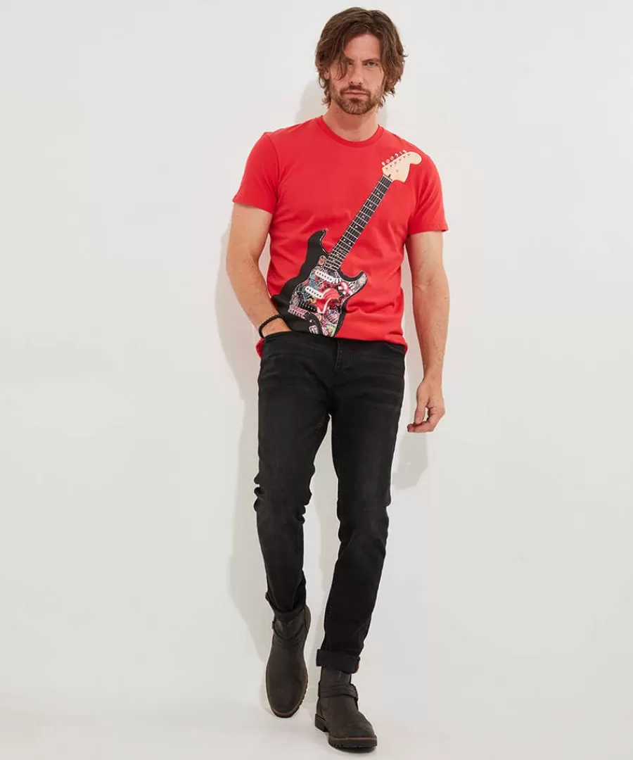 Online Joe Browns Rocker Guitar Tee Red