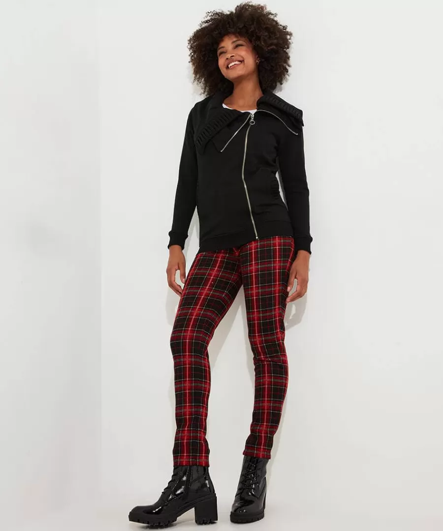 Clearance Joe Browns Ronnie Zip Front Jersey Top Black
