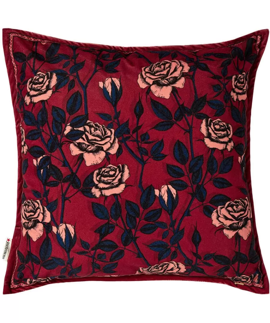 Hot Joe Browns Roses And Rebels Reversible Cushion Pink