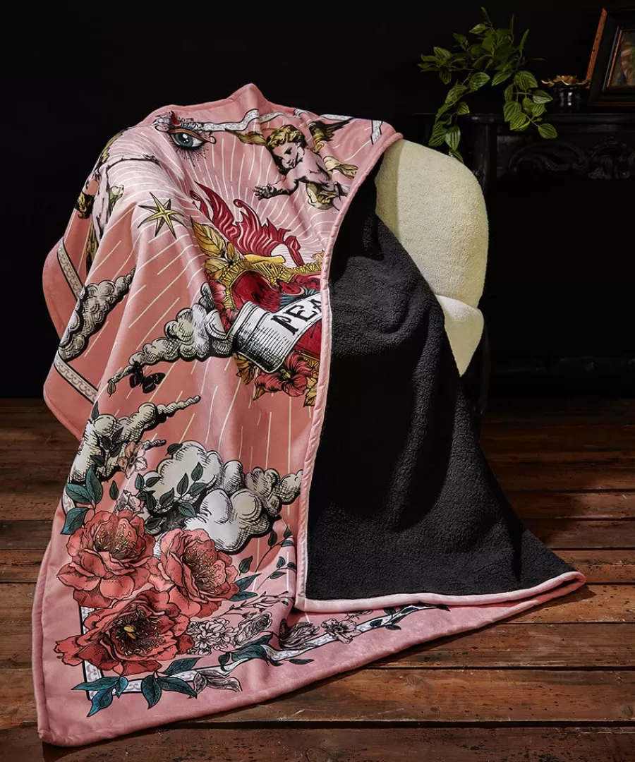 Fashion Joe Browns Roses And Rebels Throw Pink