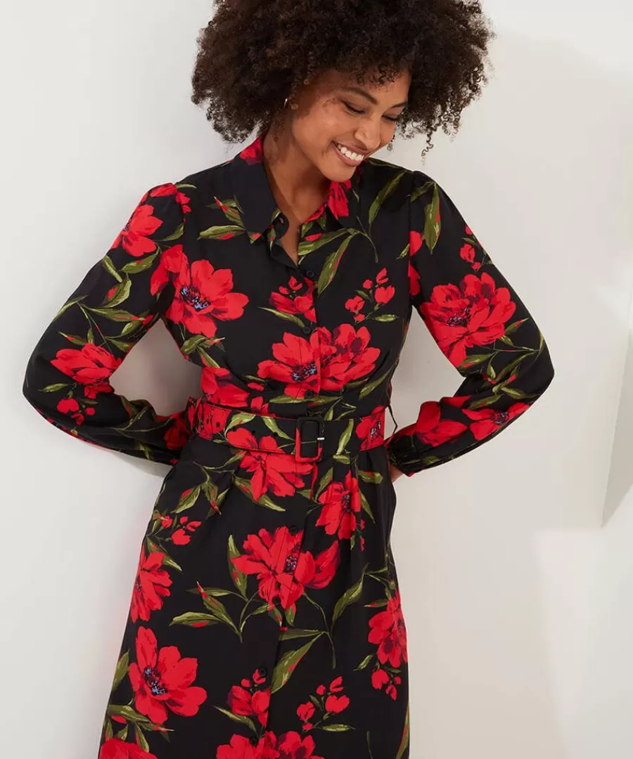 Clearance Joe Browns Roses Are Red Dress Black