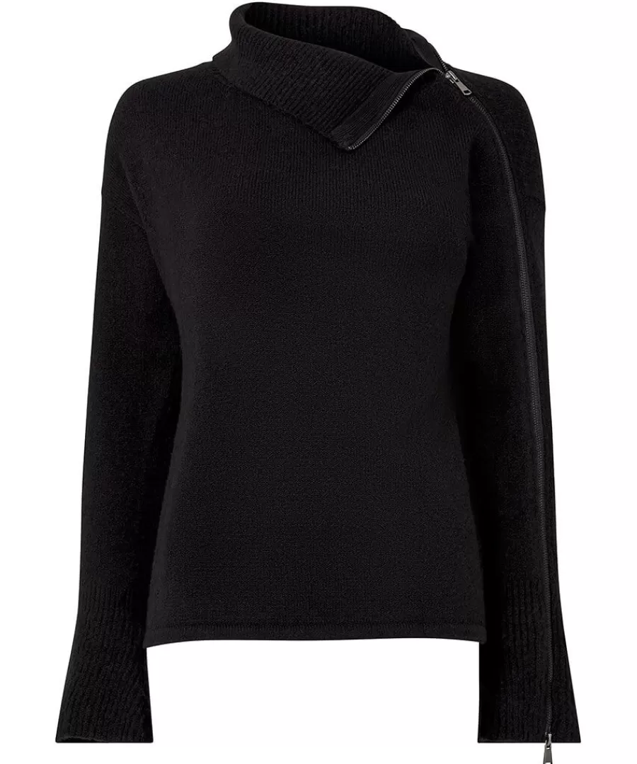 Hot Joe Browns Roxie Zip Jumper Black