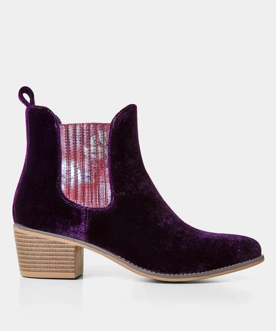 Sale Joe Browns Rumour Has It Velvet Boots Purple