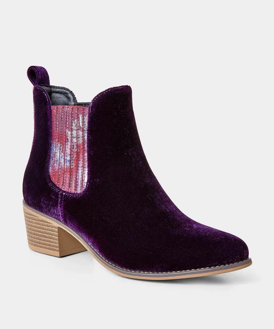 Sale Joe Browns Rumour Has It Velvet Boots Purple