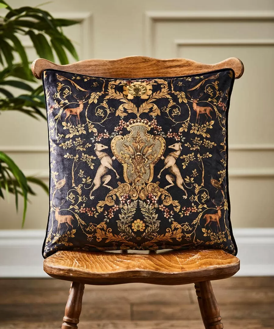 Shop Joe Browns Secret Forest Reversible Cushion Black