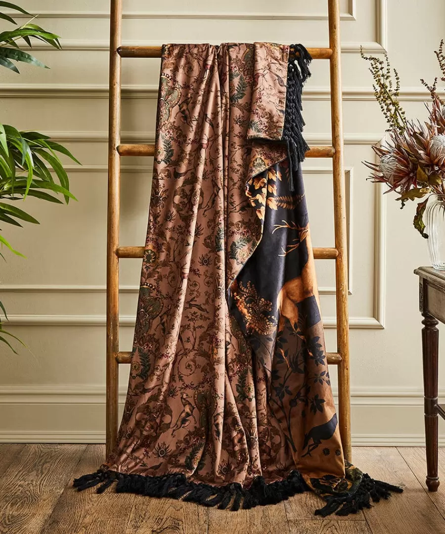 Outlet Joe Browns Secret Forest Reversible Throw Black
