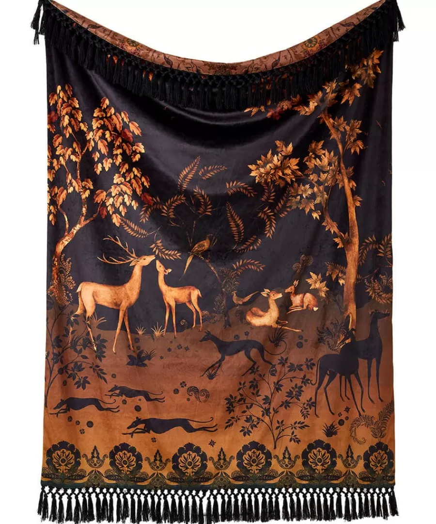 Outlet Joe Browns Secret Forest Reversible Throw Black