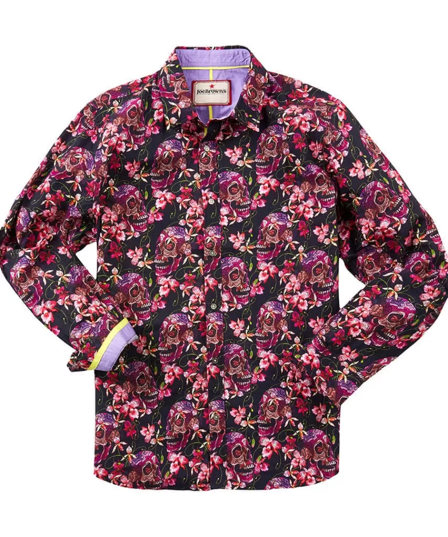 Best Sale Joe Browns Sensational Skull Shirt Black