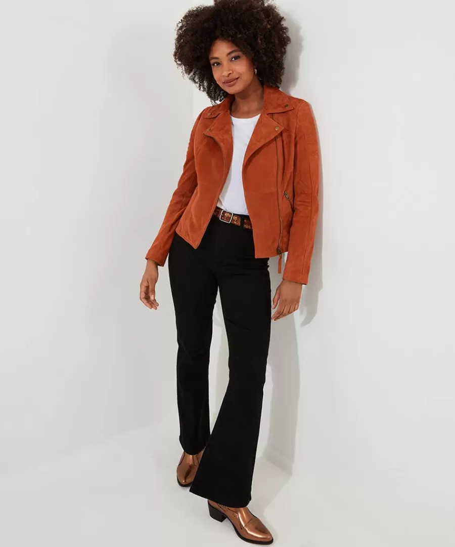 Best Joe Browns Sensational Suede Jacket Orange