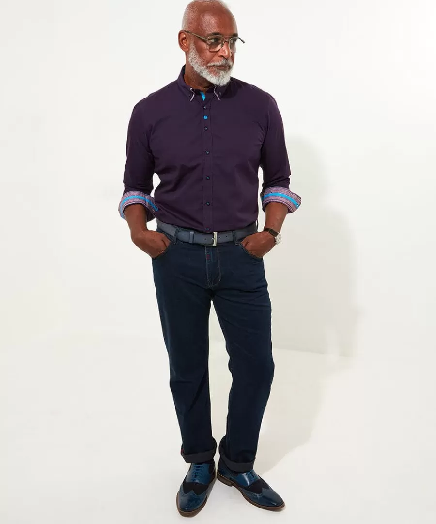 Hot Joe Browns Seriously Stylish Shirt Purple