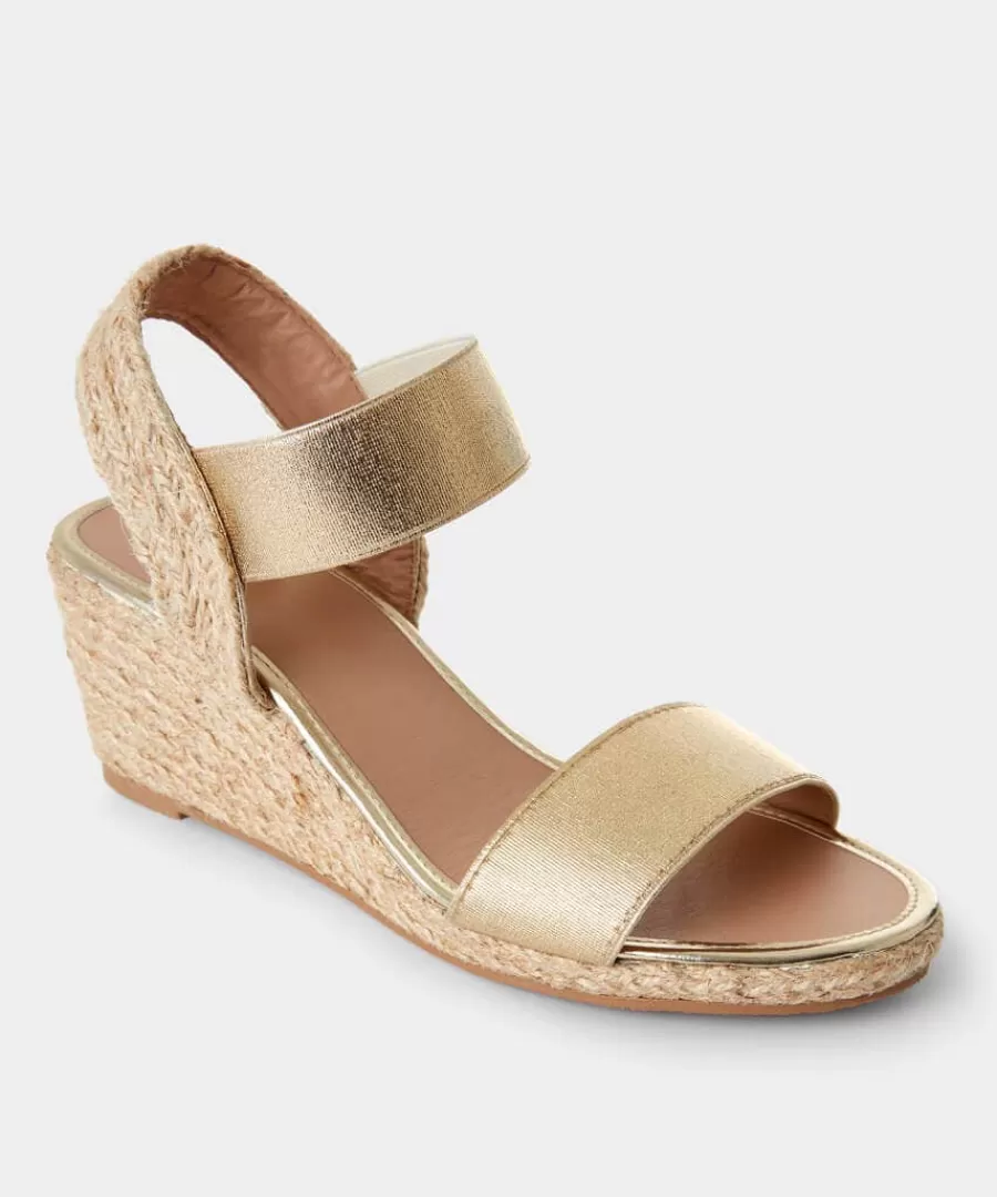 Store Joe Browns Shimmer In The Sun Sandals Gold