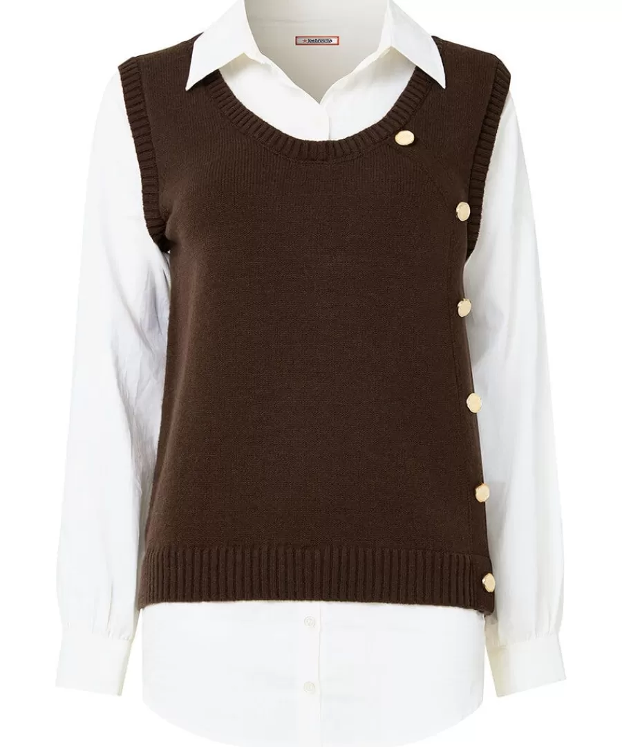 Outlet Joe Browns Shirt Jumper Brown