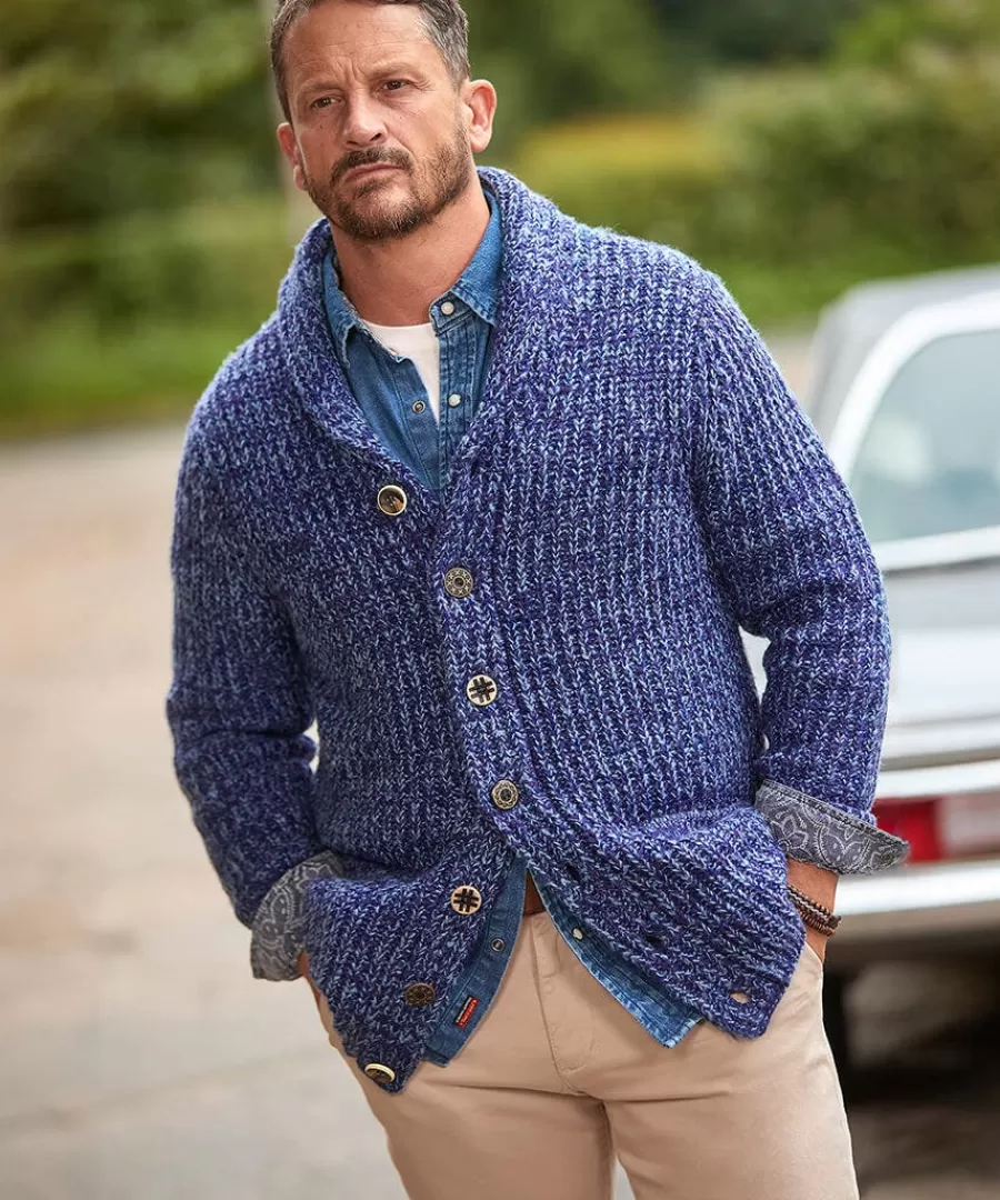 Shop Joe Browns Shore Cardigan Grey / Blue