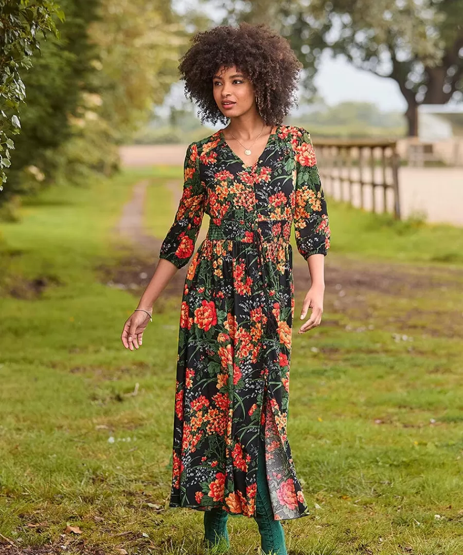 Store Joe Browns Sienna Florals Dress Black