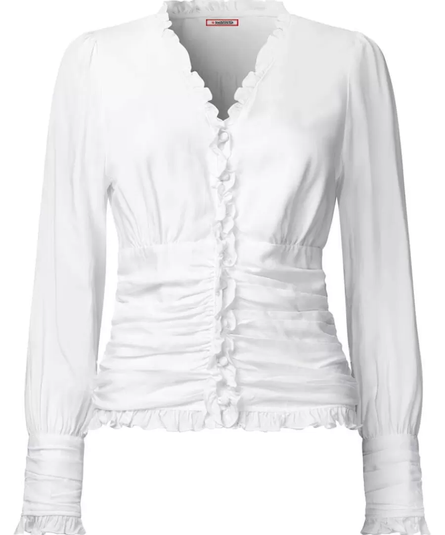 Hot Joe Browns Simon's Vintage Style Blouse White