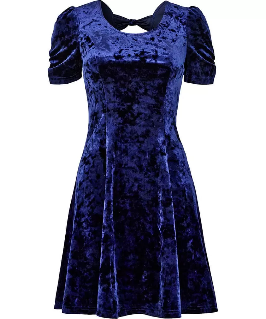 Outlet Joe Browns Simply Perfect Crushed Velour Tunic Dress Midnight