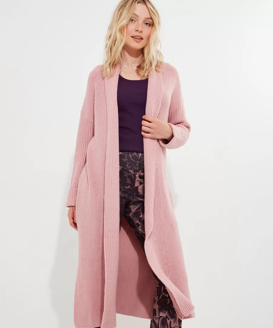 New Joe Browns Sloe Joes Cosy Knitted Cardigan Pink