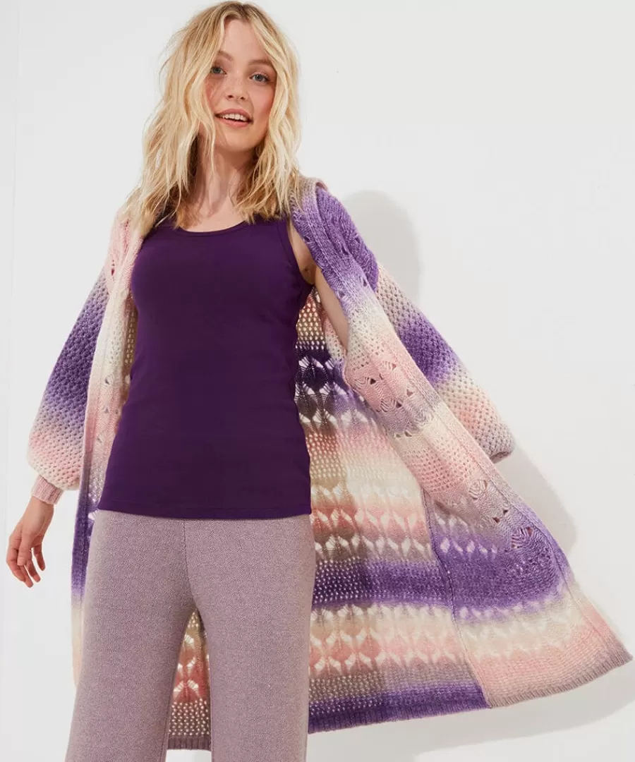 Clearance Joe Browns Sloe Joes Ombre Cosy Longline Cardigan Multi