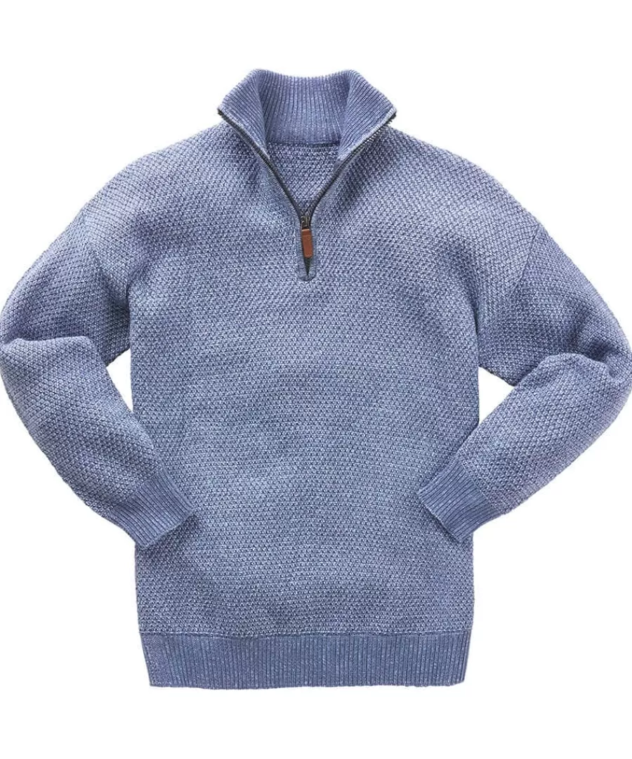 Outlet Joe Browns Smarten Up Funnel Knit Pale Blue