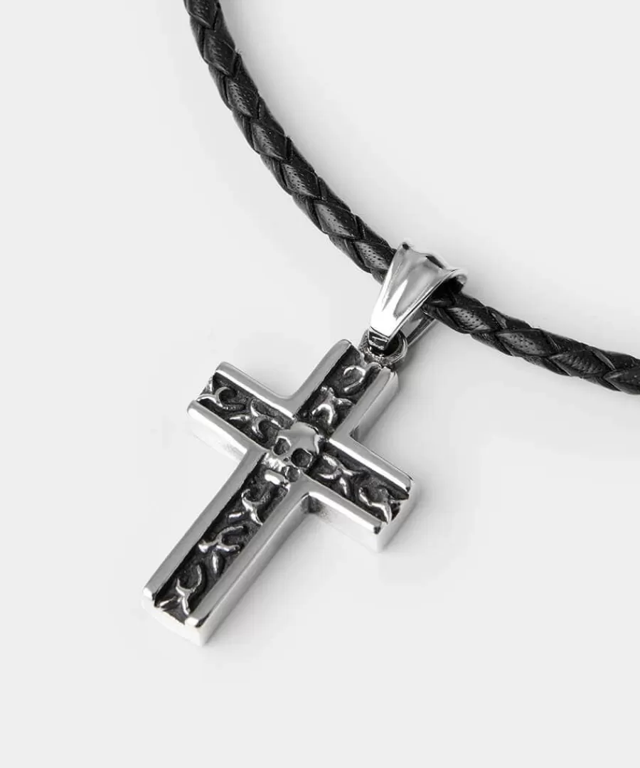 Best Joe Browns Stainless Steel Skull Necklace Silver