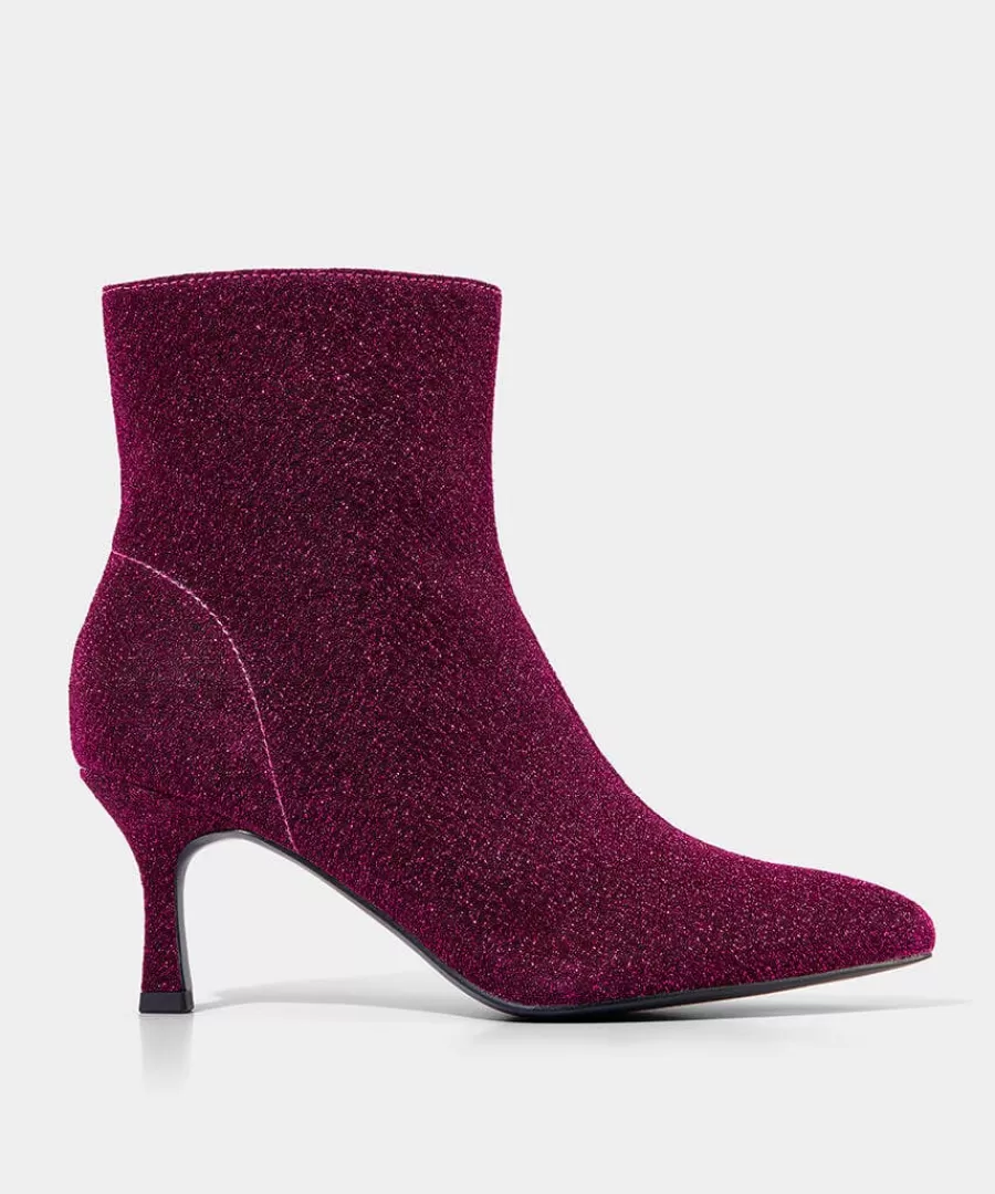New Joe Browns Stardom Shimmer Ankle Boots Pink