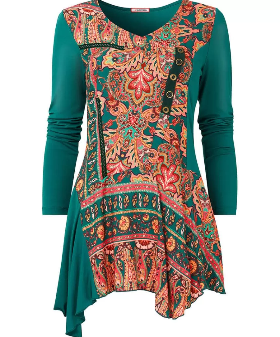 Sale Joe Browns Statement Printed Jersey Tunic Green