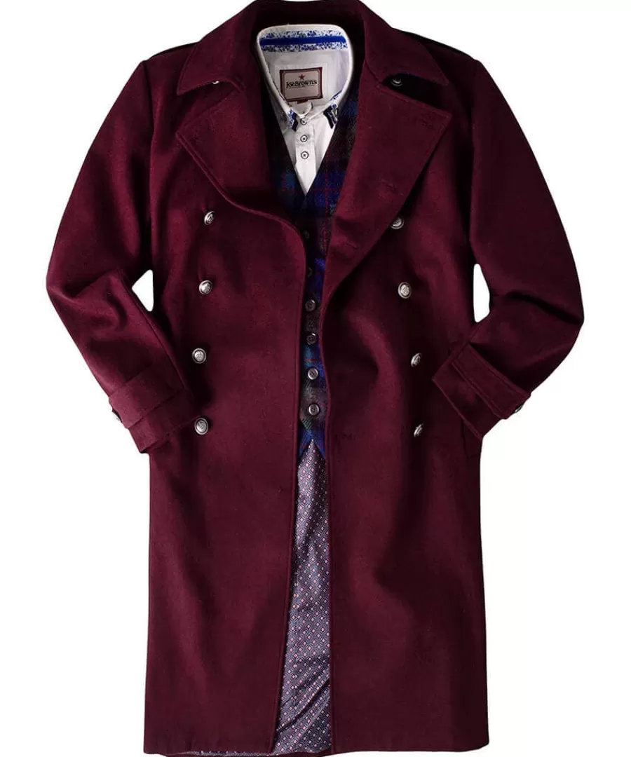 New Joe Browns Step Out Military Coat Berry