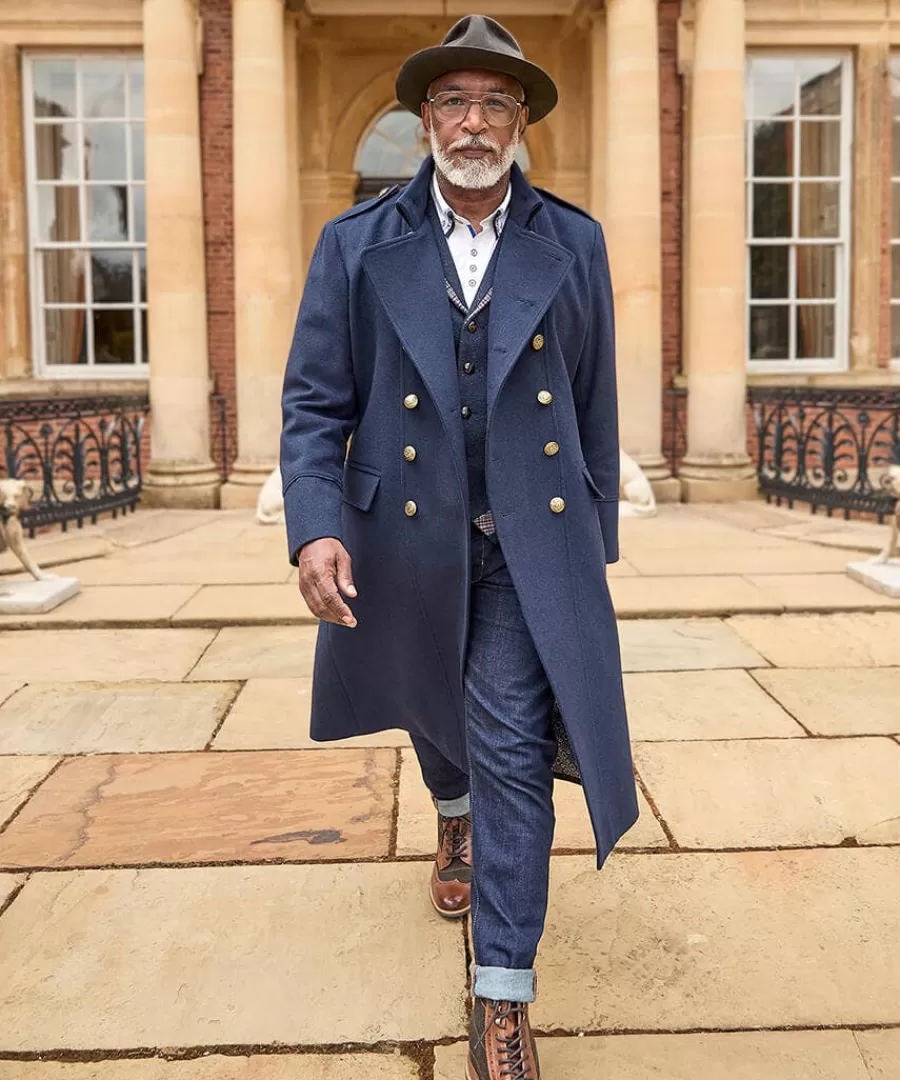 Hot Joe Browns Step Up Coat Navy
