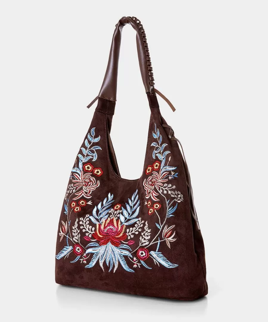 Best Joe Browns Stevie's Embroidered Boho Bag Brown Multi