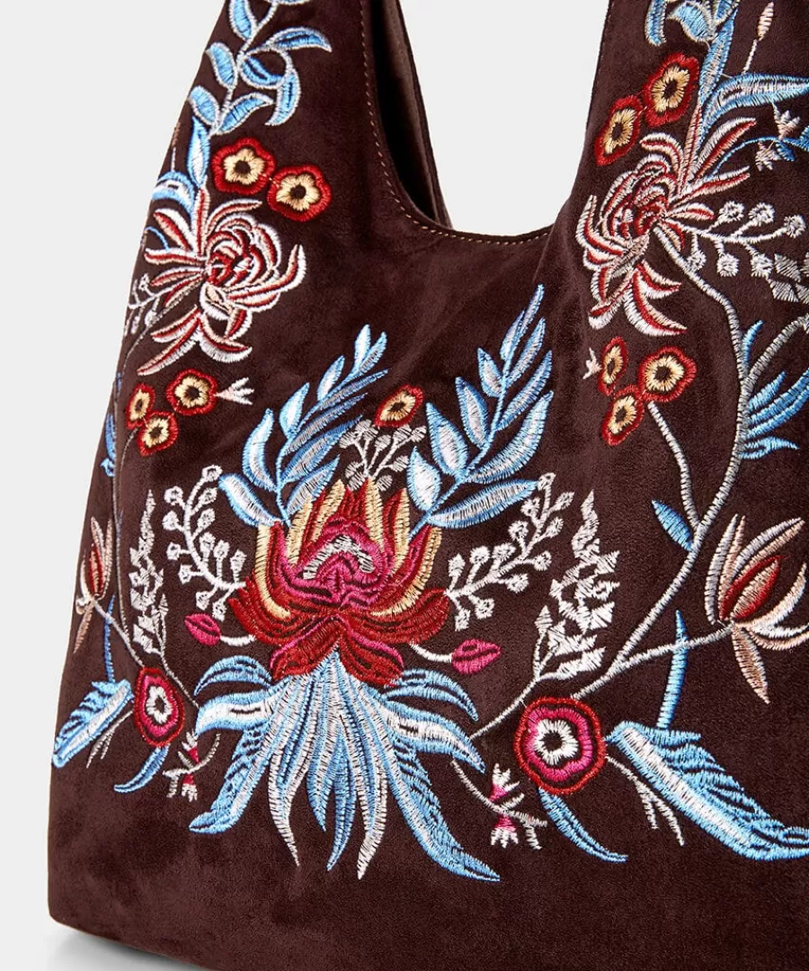 Best Joe Browns Stevie's Embroidered Boho Bag Brown Multi
