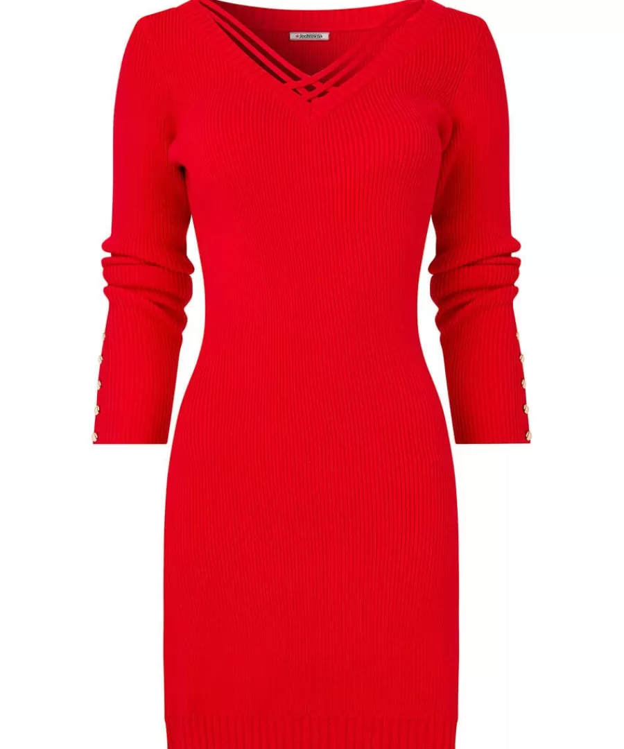 Hot Joe Browns Stunning Strappy Jumper Dress Red