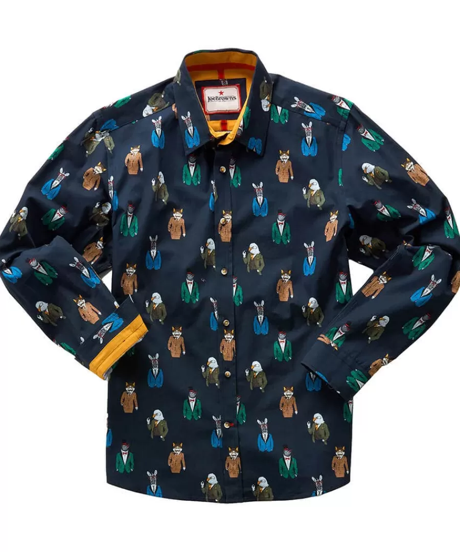 Discount Joe Browns Suited Up Shirt Navy