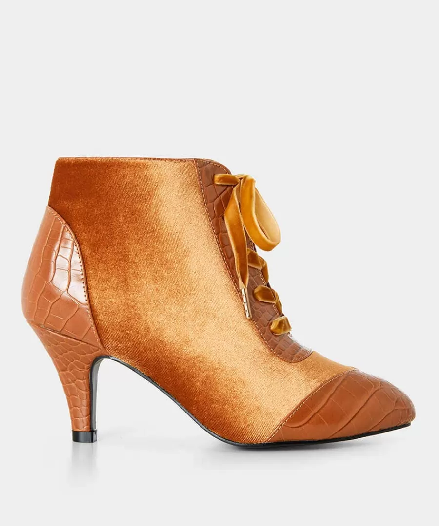 Best Sale Joe Browns Sweet Song Velvet Bootees Caramel