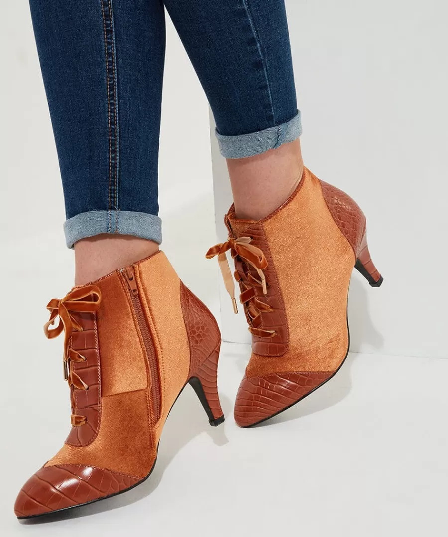 Best Sale Joe Browns Sweet Song Velvet Bootees Caramel