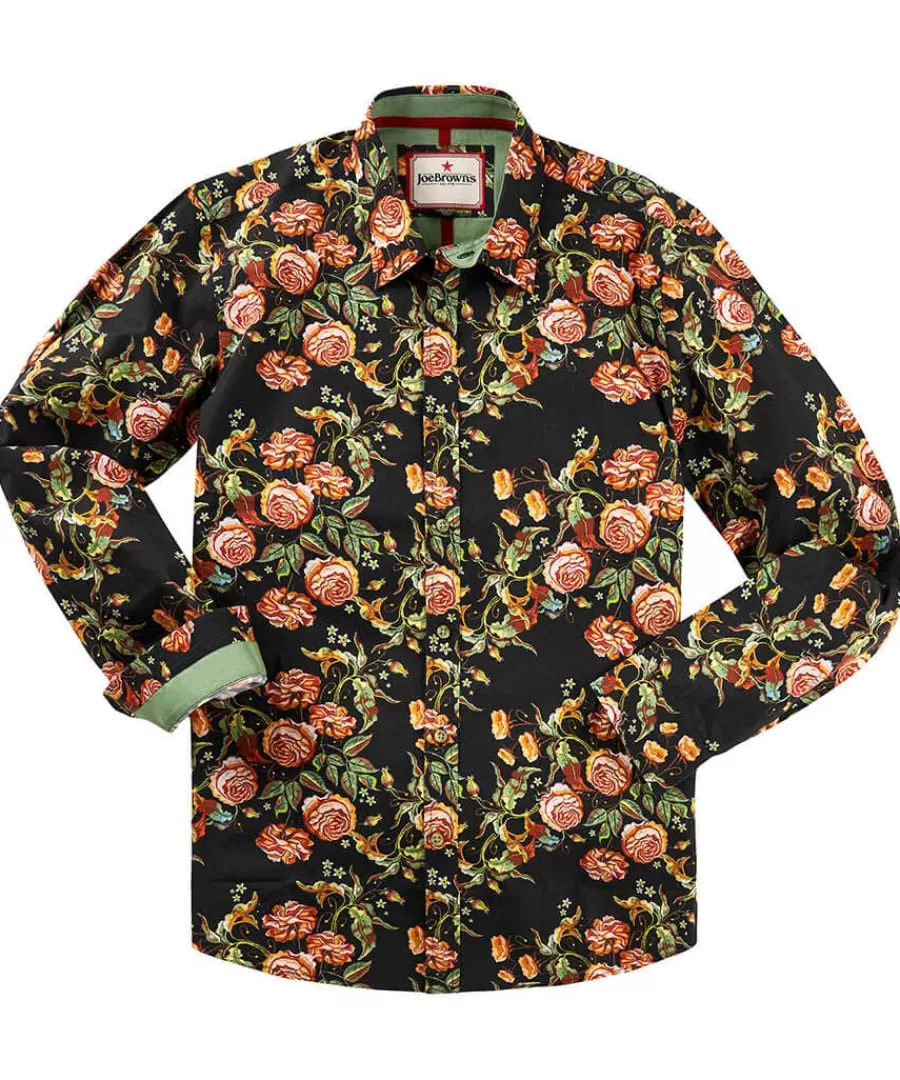 Cheap Joe Browns Tapestry Floral Shirt Black