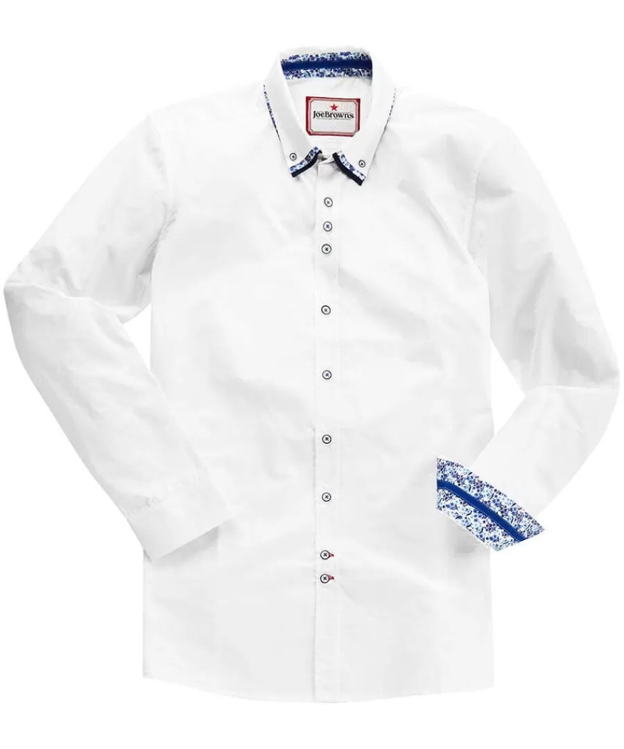 Online Joe Browns Terrific Triple Collar Shirt White