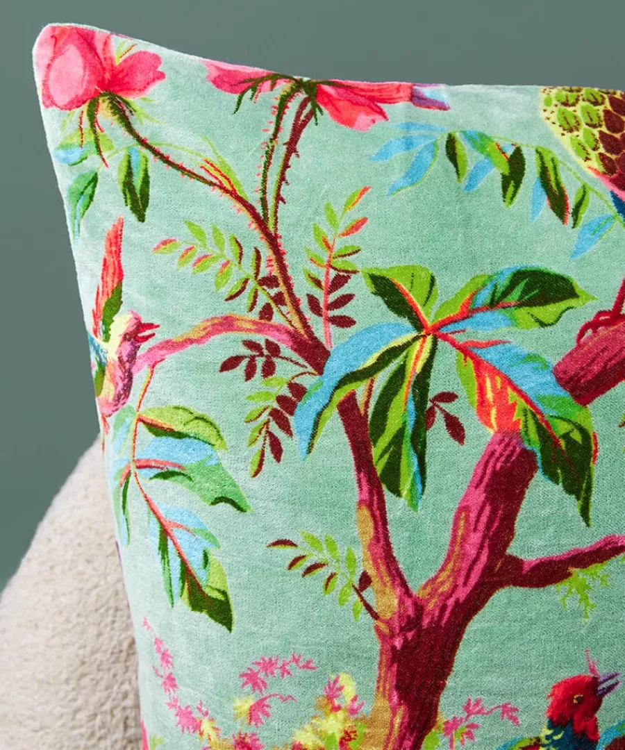 Online Joe Browns The Birds Of Paradise Cushion Aqua / Black
