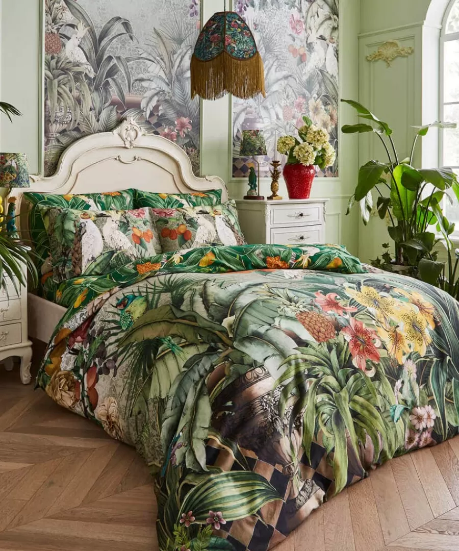 Cheap Joe Browns Totally Tropical Reversible Duvet Set Green