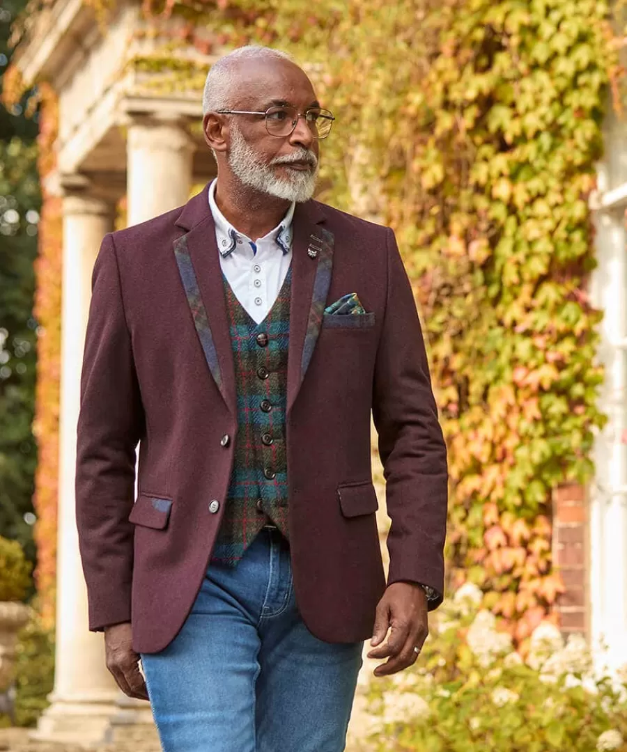 Shop Joe Browns Touch Of Personality Blazer Burgundy