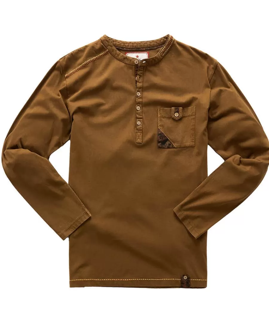 Hot Joe Browns Touch Of Personality Henley Brown