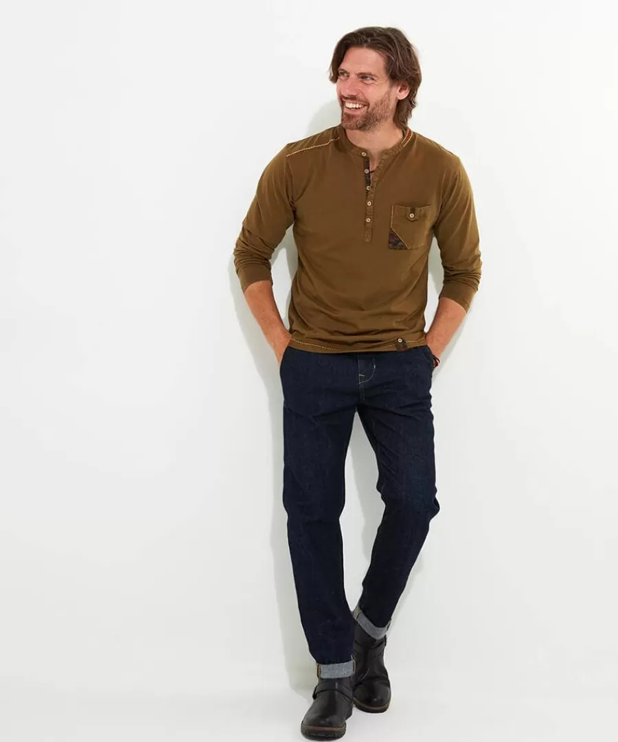 Hot Joe Browns Touch Of Personality Henley Brown