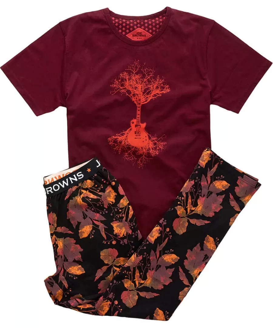 Cheap Joe Browns Tree Of Life Pj's Burgundy