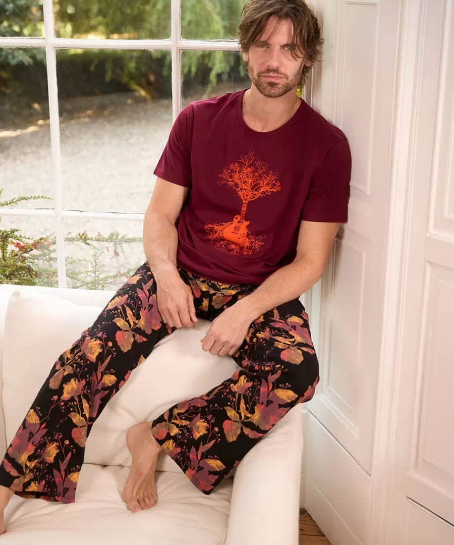 Cheap Joe Browns Tree Of Life Pj's Burgundy