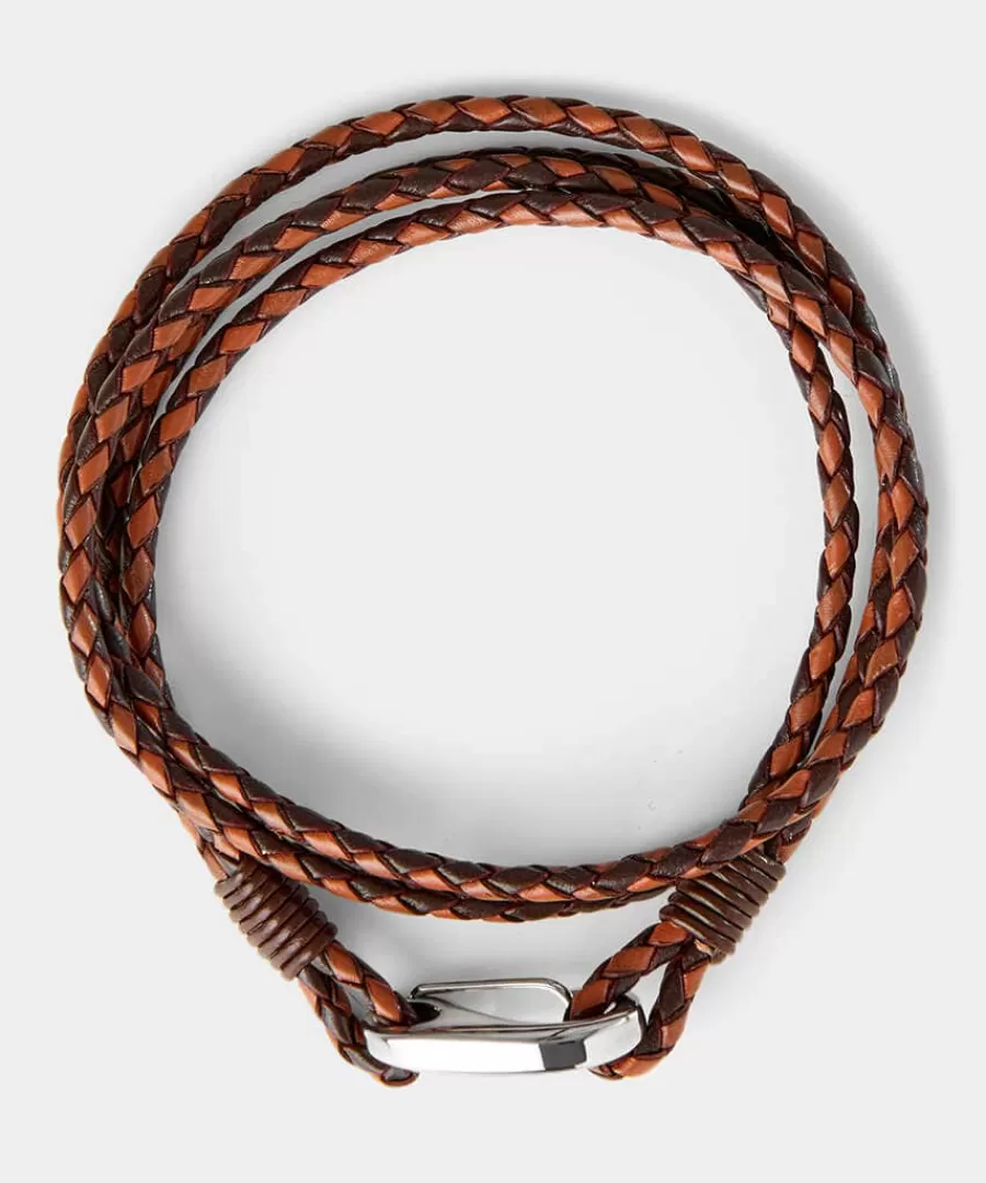 Discount Joe Browns Triple Wrap Mix Leather Bracelet Brown Multi